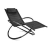 Image of Gardeon Foldable Orbital Rocking Chair - Black