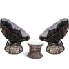 Image of Gardeon Papasan Wicker Chair and Side Table Set