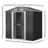 Image of Giantz 1.25 x 1.95m Steel Garden Shed - Grey