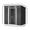 Image of Giantz 1.94 x 1.21m metal Base Garded Shed - Grey