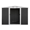 Image of Giantz 2.05 x 2.57m Steel Garden Shed with Roof - Grey
