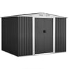 Image of Giantz 2.05 x 2.57m Steel Garden Shed with Roof - Grey