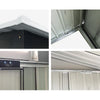 Image of Giantz 2.57 x 2.57m Steel Base Garden Shed - Grey