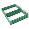 Image of Green Fingers 120 x 90cm Raised Garden Bed Set of 2 - Green