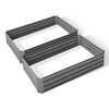 Image of Green Fingers 120 x 90cm Raised Garden Bed Set of 2 - Grey