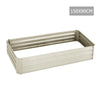 Image of Green Fingers 150 x 90cm Galvanised Steel Garden Bed - Cream