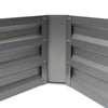 Image of Green Fingers 150 x 90cm Raised Garden Bed - Aluminium Grey