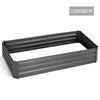 Image of Green Fingers 150 x 90cm Raised Garden Bed - Aluminium Grey