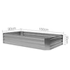 Image of Green Fingers 150 x 90cm Raised Garden Bed - Light Grey