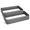 Image of Green Fingers 150cm x 90cm Raised Garden Bed Set of 2 - Charcoal