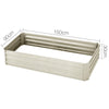 Image of Green Fingers 150cm x 90cm Raised Garden Bed Set of 2 - Cream