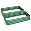 Image of Green Fingers 210cm x 90cm Raised Garden Bed Set of 2 - Green