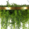 Image of Hanging Gold Disc With Artificial UV Stabilised Foliage 80cm