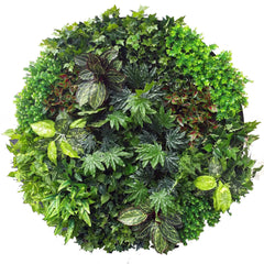 Large Mixed Ivy and Philodendron Artificial Plant Wall Disc 150cm