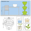 Image of Lechuza Cascada Self Watering 1.2m Triple Grow Tower