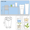 Image of Lechuza Mini Cubi Self Watering Pot