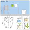Image of Lechuza Quadro LS 21 Self Watering Pot - 21cm