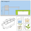 Image of Lechuza Trio 40 Cottage Self Watering Trough