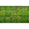 Image of Patchwork Green Wall Custom Size UV Printed Fence Cover