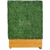 Image of Portable Freestanding Artificial Boxwood Partition Hedge On Wheels 1.5m x 1m x 30cm