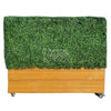 Image of Portable Freestanding Artificial Boxwood Partition Hedge On Wheels 50cm x 1m x 30cm
