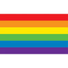 Image of Pride Rainbow Flag Custom Size UV Printed Fence Cover