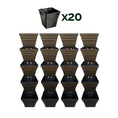 Wallgarden Multi Hang 20 Pot Vertical Garden Wall Kit