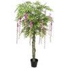 Image of Artificial Wisteria Tree Pink Flowering 180cm