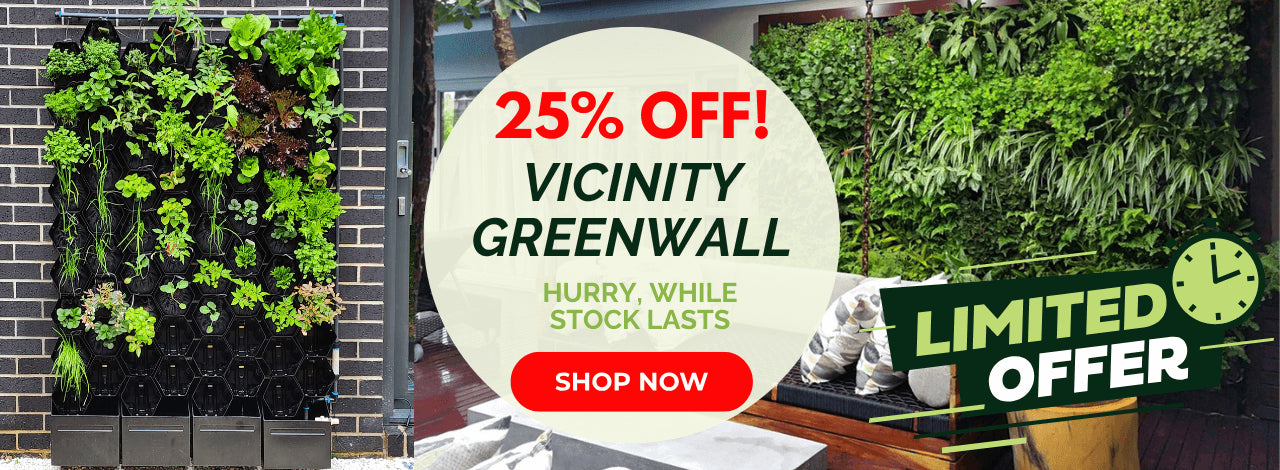 Vicinity Greenwall System Sale Banner