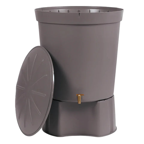 Gray Lanzarote Mini Tank with a lid on a white background

