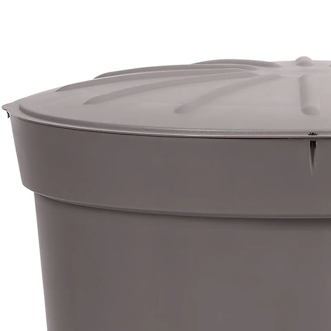Gray Lanzarote MiniTank Close Up with a lid on a white background

