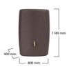 Image of Stylish 300L Water Tank with Woven Mocca Finish