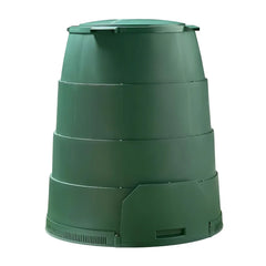 Green Johanna compost bin on a white background