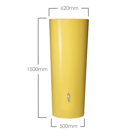 350L Color 2in1 MiniTank planter dimensions on white background