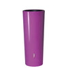 Image of Purple cylindrical 2in1 MiniTank with black interior on a white background