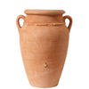 Image of Terracotta 360L Antique Amphora MiniTank water container with handles and a spigot on a white background

