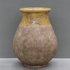 Image of Aged Honey glazed French Biot jar with antiqued terracotta base