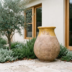 Aged Honey Biot Jar - Authentic French Garden Pottery