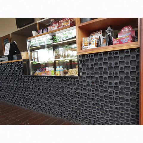 atlantis gro wall facade installed in cafe setting