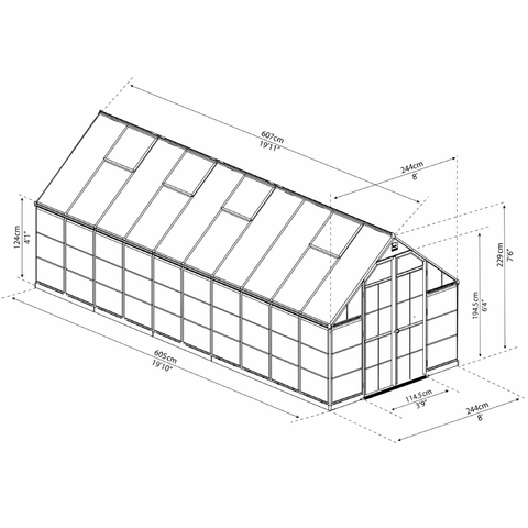 Maze Greenhouse dimensions