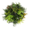 Image of Roof Hanging Disc With Artificial Plants Black Frame 60cm hanging faux pearls draping faux plants