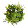 Image of Roof Hanging Disc With Artificial Plants Black Frame 40cm diameter