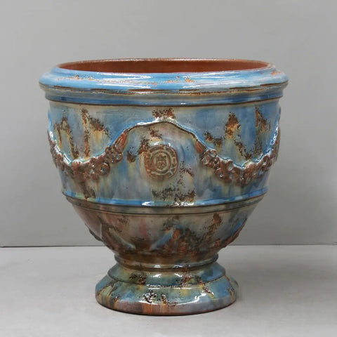 Blue Lagoon Versailles Traditional French Anduze Coupe Planter