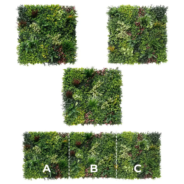 Artificial Triptych Vertical Garden Set – 3 Panels (3m²) – Vertical ...