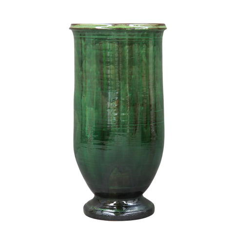 Authentic Green French Olive Jar Planter