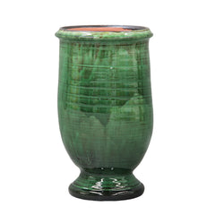 Authentic Green French Olive Jar Planter
