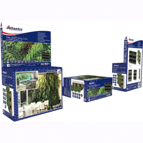 Atlantis gro wall slim line packaging on a white background
