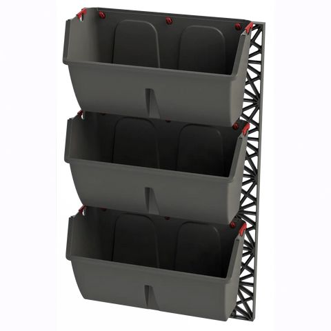 3 gro wall slim line modules on white background