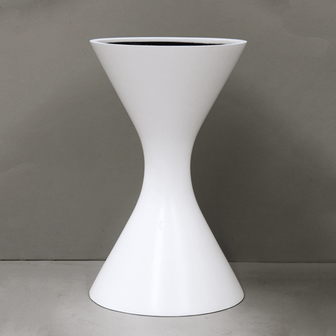 Ivory Lite Terrazzo Fab Planter White Main View