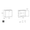 Image of Keter Cortina Bella Shed 1000L Dimensions